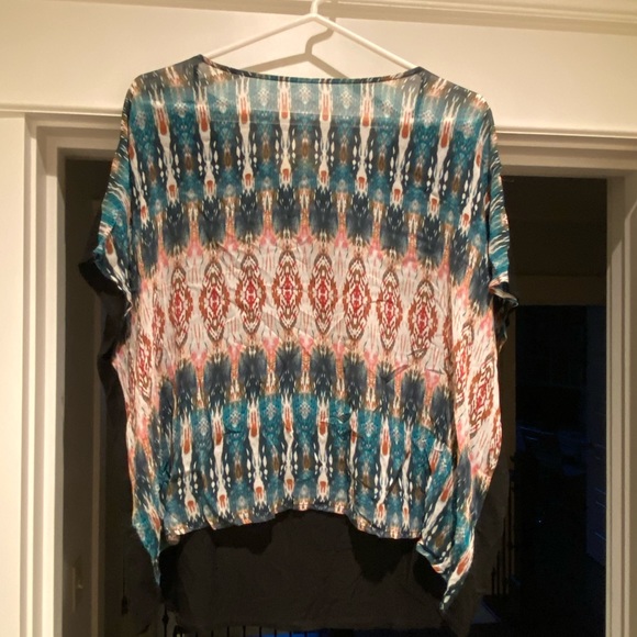 Artelier Nicole Miller Tribal Crop Top - Picture 1 of 4